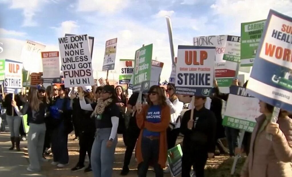নার্সদের বিক্ষোভ ক্যালিফোর্নিয়ায়ও